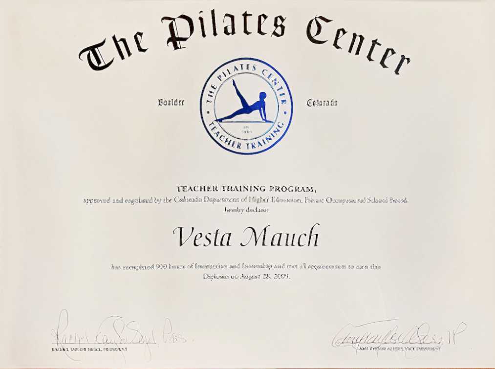 2009 - The Pilates Center TTC