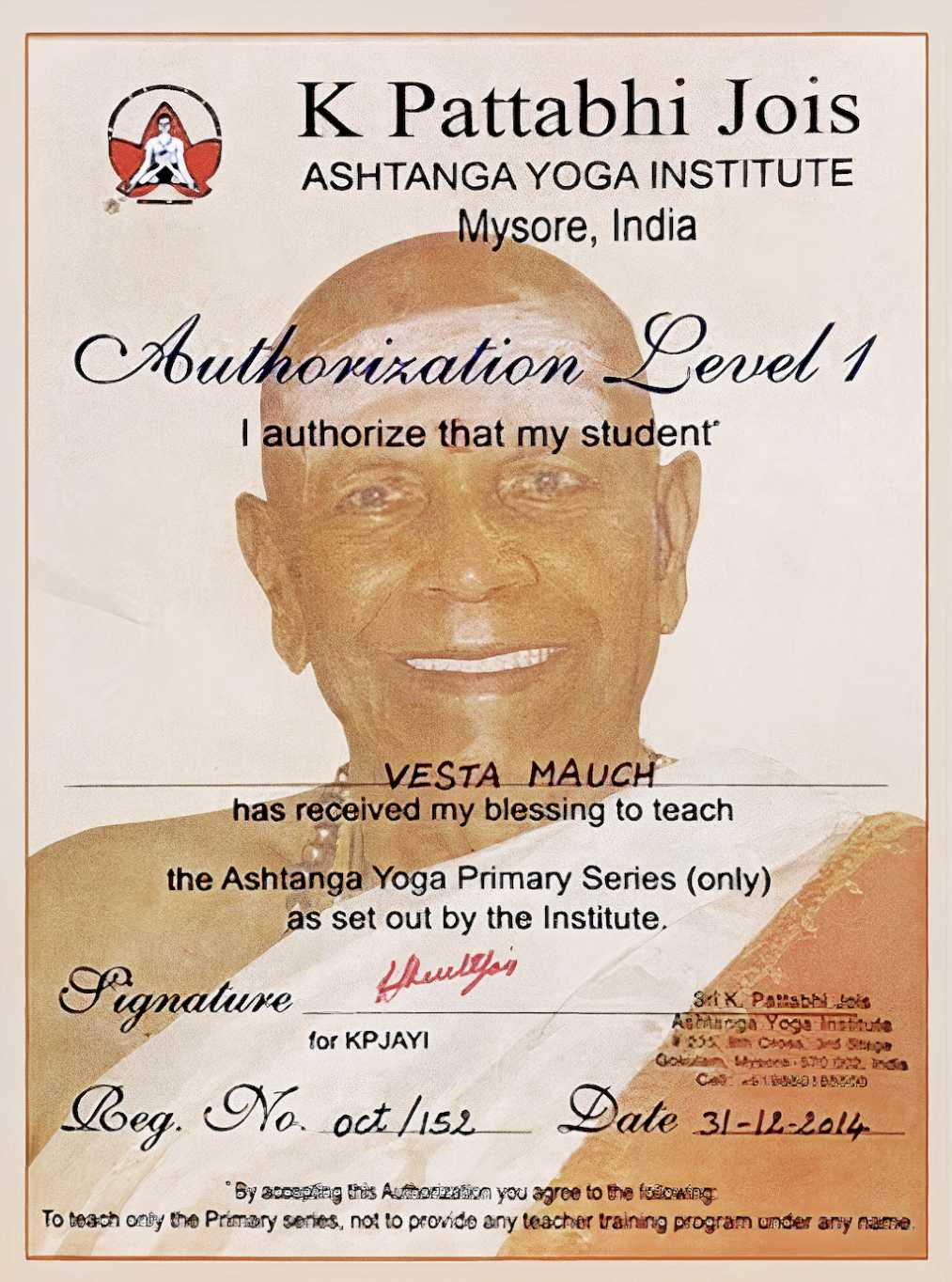 2014 - Primary Series of Ashtanga Yoga